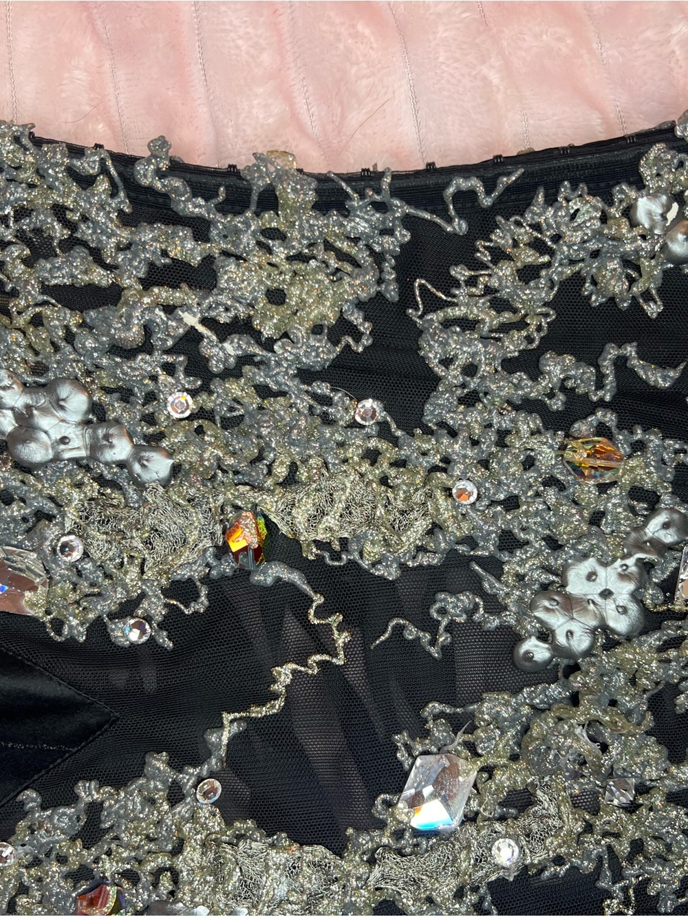 Ema Savahl One of a Kind Corset Top Swarovski Crystal Hand Painted Couture NWT - Picture 6 of 17